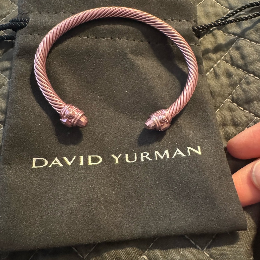 David Yurman Pink Cable Bracelet 5mm